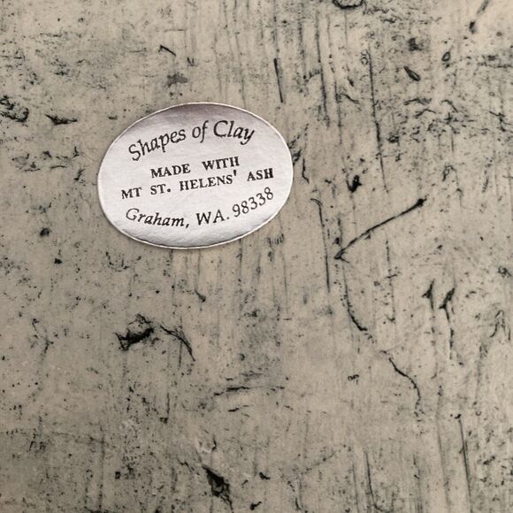 Shapes Of Clay Plaque Howling Wolves Artist Signed Stan Langtwait Volcanic Ash - Picture 5 of 7